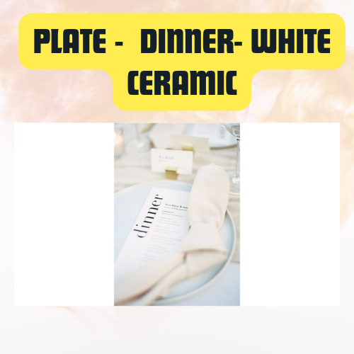 Plate Dinner White Ceramic | Elegant Everyday Tableware 10.75" - Image 12