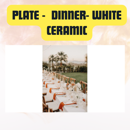 Plate Dinner White Ceramic | Elegant Everyday Tableware 10.75" - Image 13