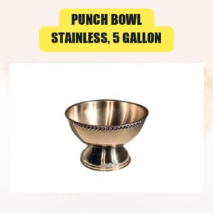Punch Bowl, Stainless, 5...