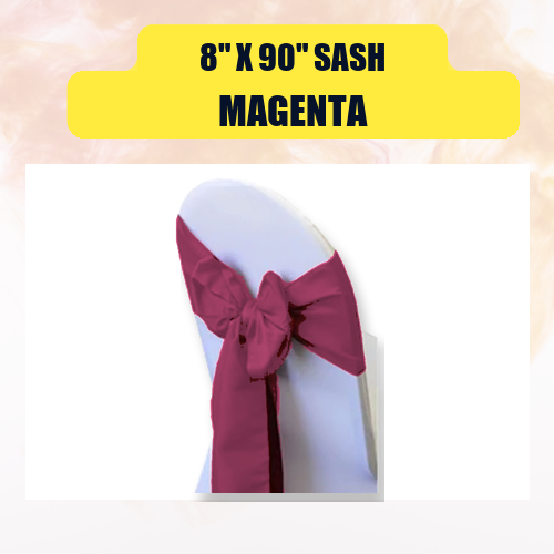 Sash 8" x 90" | Chair Sash Linen for Weddings & Events - Image 29