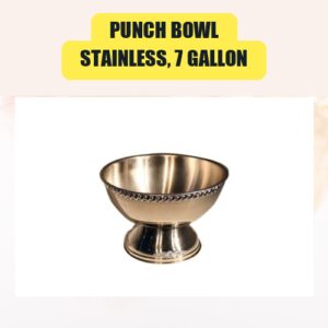 Punch Bowl, Stainless, 7...