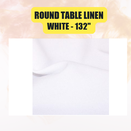 Round Table Linen 132" | Floor-Length Tablecloth for 72" Round Tables - Image 51
