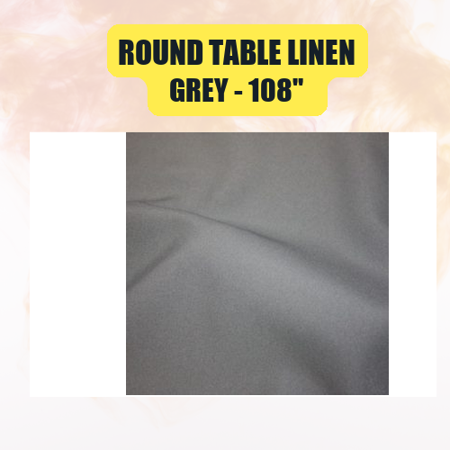 Round Table Linen 108" | Floor-Length Fit for 48" Round Tables | 40+ Color Options - Image 22