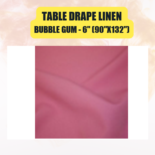 Table Drape Linen 6" (90"x132") | Floor-Length Banquet Table Linen - Image 5