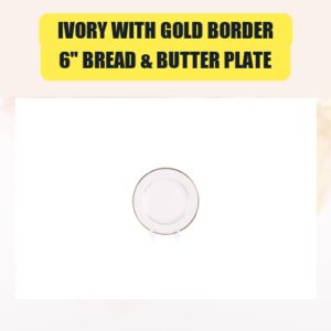 Ivory with Gold Border,...