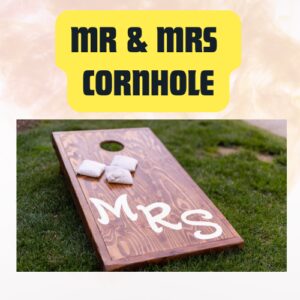 Mr & Mrs Cornhole Set | Wedding & Couples Cornhole Game Board