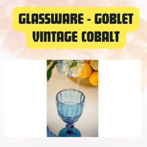 Glassware Boho Plum Blue Glass Goblet | Elegant Decorative Drinkware
