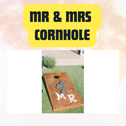 Mr & Mrs Cornhole Set | Wedding & Couples Cornhole Game Board - Image 6