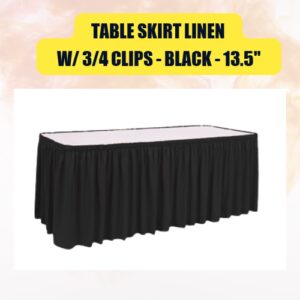 Table Skirt with 3/4...