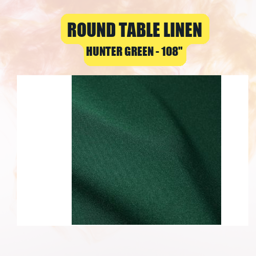 Round Table Linen 108" | Floor-Length Fit for 48" Round Tables | 40+ Color Options - Image 23