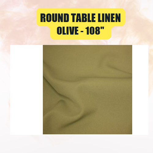 Round Table Linen 108" | Floor-Length Fit for 48" Round Tables | 40+ Color Options - Image 32