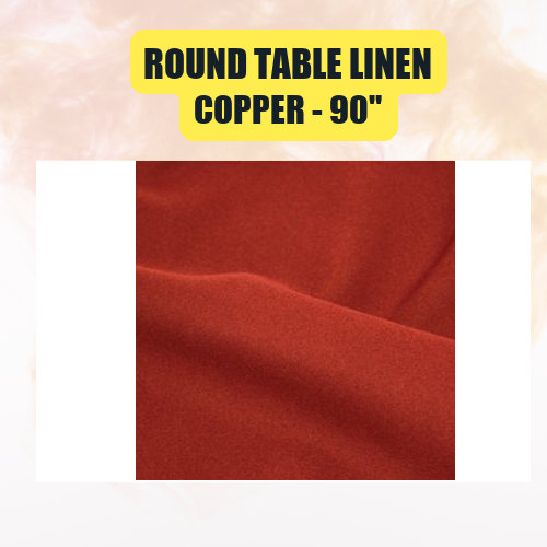 Round Table Linen 90" | Premium Event Tablecloth | 40+ Colors Available - Image 13