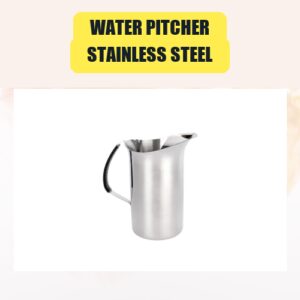 Water Pitcher, Stainless Steel...