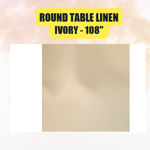 Round Table Linen 108" | Floor-Length Fit for 48" Round Tables | 40+ Color Options - Image 24