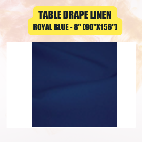 Table Drape Linen, 8" (90"x156") - Image 43