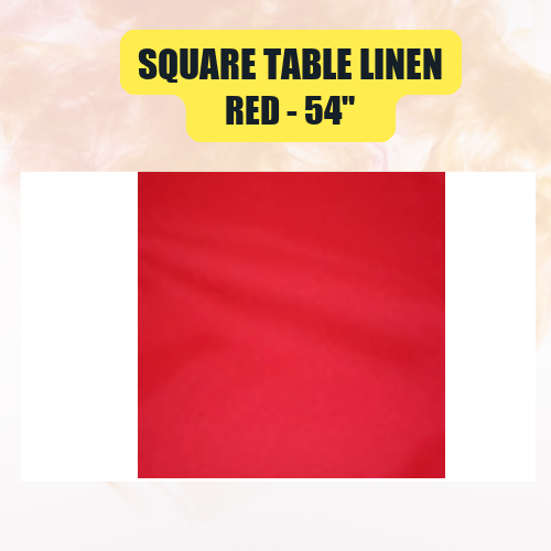 Square Table Linen 54" | Premium Overlay Tablecloth in 40+ Colors - Image 40