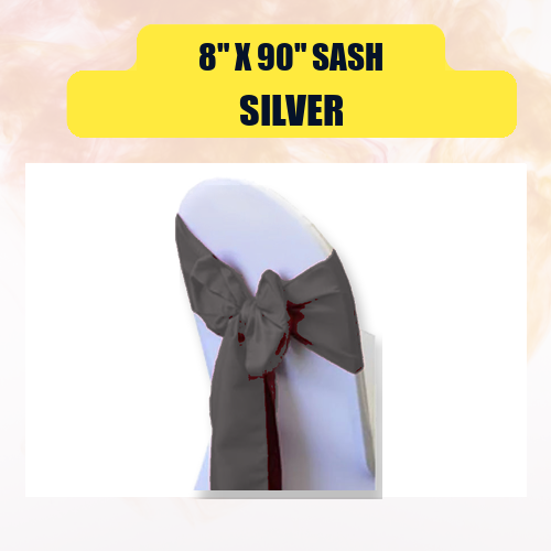 Sash 8" x 90" | Chair Sash Linen for Weddings & Events - Image 46