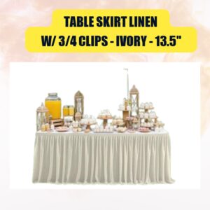 Table Skirt with 3/4...