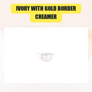 Ivory with Gold Border,...