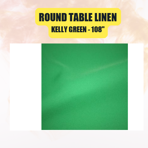 Round Table Linen 108" | Floor-Length Fit for 48" Round Tables | 40+ Color Options - Image 25