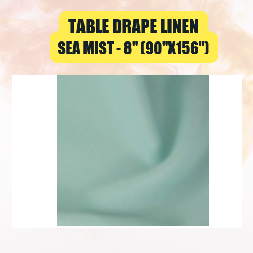 Table Drape Linen, 8" (90"x156") - Image 44
