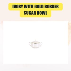 Ivory with Gold Border,...