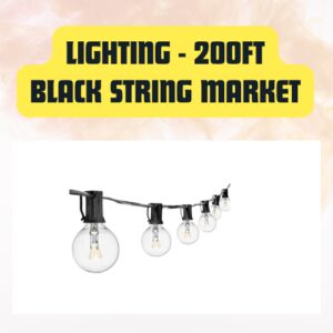 Black String Market Lighting...
