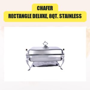 Chafer, Rectangle Deluxe, 8qt....