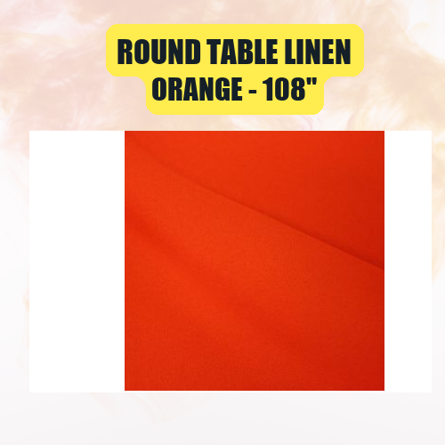 Round Table Linen 108" | Floor-Length Fit for 48" Round Tables | 40+ Color Options - Image 33