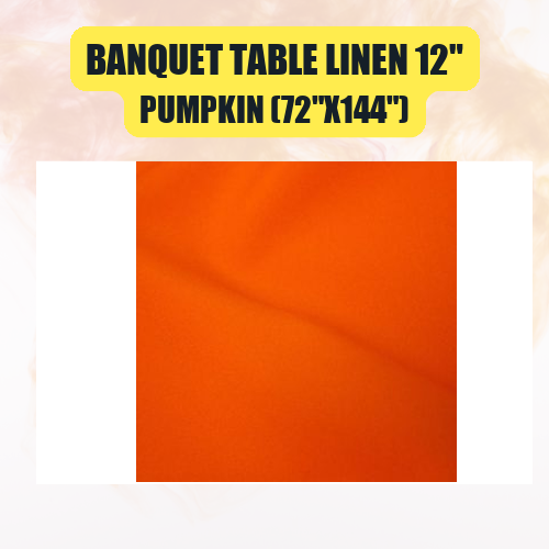 Banquet Table Linen 12" (60" x 120") | Premium Tablecloth for Events & Weddings | 40+ Colors Available - Image 37