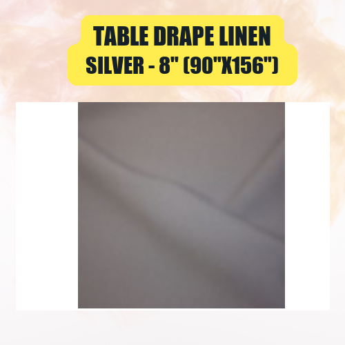 Table Drape Linen, 8" (90"x156") - Image 46