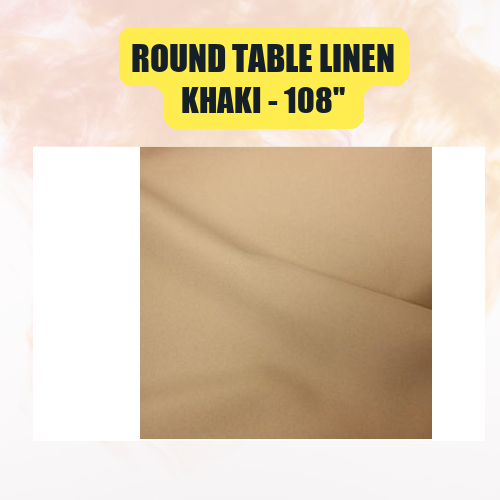 Round Table Linen 108" | Floor-Length Fit for 48" Round Tables | 40+ Color Options - Image 26