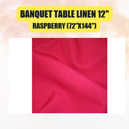 Banquet Table Linen 12" (60" x 120") | Premium Tablecloth for Events & Weddings | 40+ Colors Available - Image 38