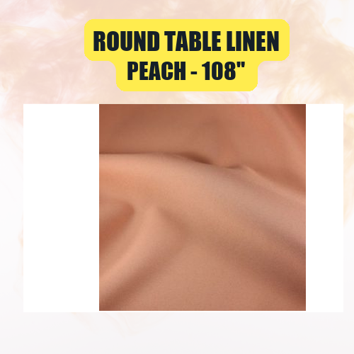 Round Table Linen 108" | Floor-Length Fit for 48" Round Tables | 40+ Color Options - Image 34