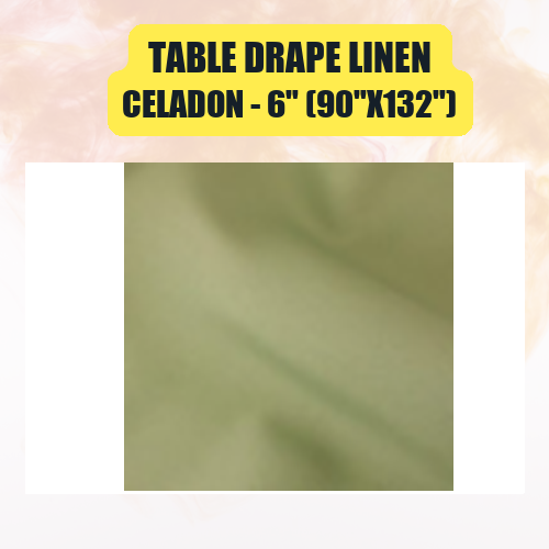 Table Drape Linen 6" (90"x132") | Floor-Length Banquet Table Linen - Image 9