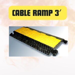 3′ Cable Ramp Cord Protector for Electrical Cables, Hoses & Extension Cords