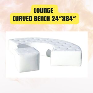Lounge Curved Bench 24″...