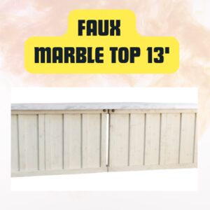 Faux Marble Top 13ft