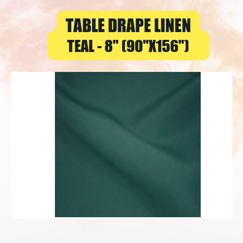 Table Drape Linen, 8" (90"x156") - Image 48