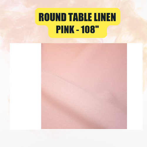 Round Table Linen 108" | Floor-Length Fit for 48" Round Tables | 40+ Color Options - Image 35