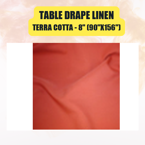 Table Drape Linen, 8" (90"x156") - Image 49
