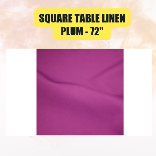 Square Table Linen, 72" | Elegant Event Tablecloth in 40+ Colors - Image 36