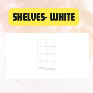 White Glass Display Shelves – Elegant Event & Decor Stand