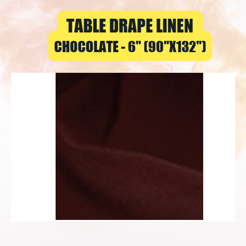Table Drape Linen 6" (90"x132") | Floor-Length Banquet Table Linen - Image 11