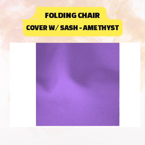 Folding Chair Cover with Sash – Elegant Event Chair Cover (Multiple Colors) - Image 3