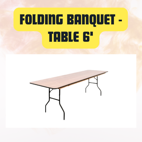 Folding Banquet Table Rectangle - Image 2