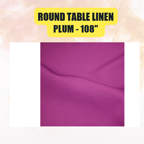 Round Table Linen 108" | Floor-Length Fit for 48" Round Tables | 40+ Color Options - Image 36