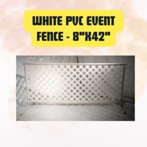 White PVC Event Fence...