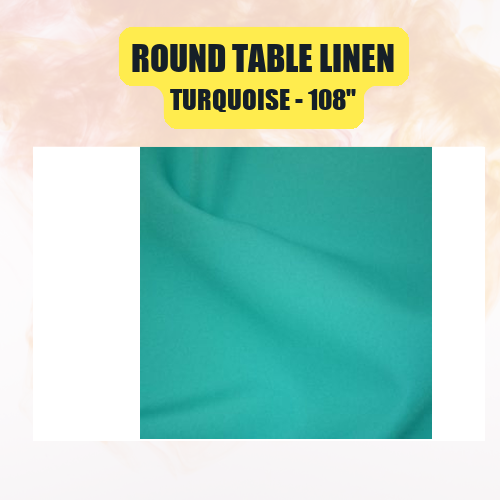 Round Table Linen 108" | Floor-Length Fit for 48" Round Tables | 40+ Color Options - Image 51