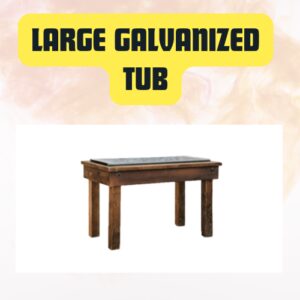 Large Galvanized Metal Tub